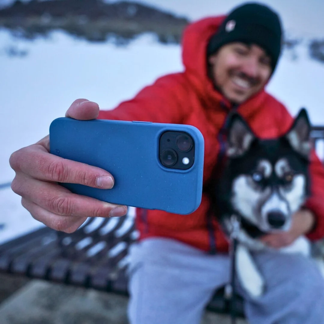 Electric Blue iPhone 14 Case