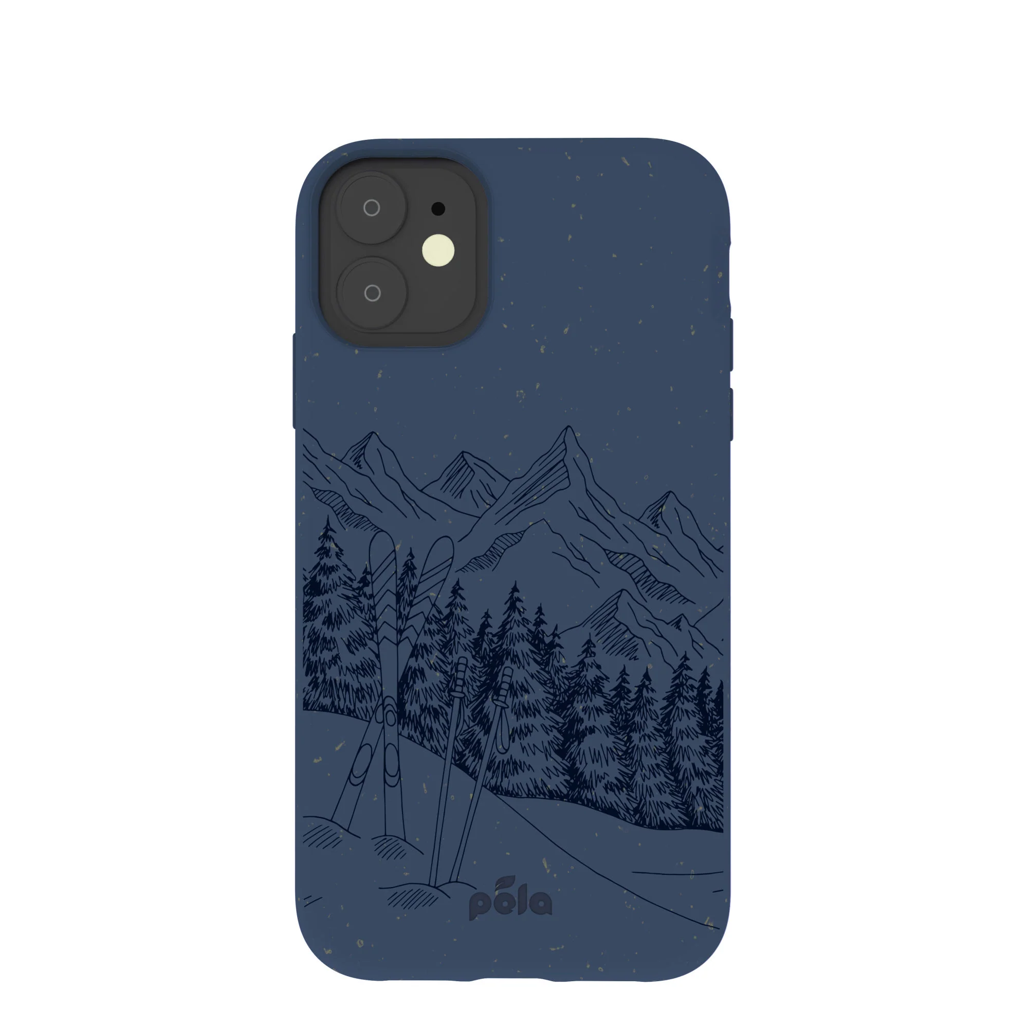 Navy Blue Backcountry Ski iPhone 11 Case