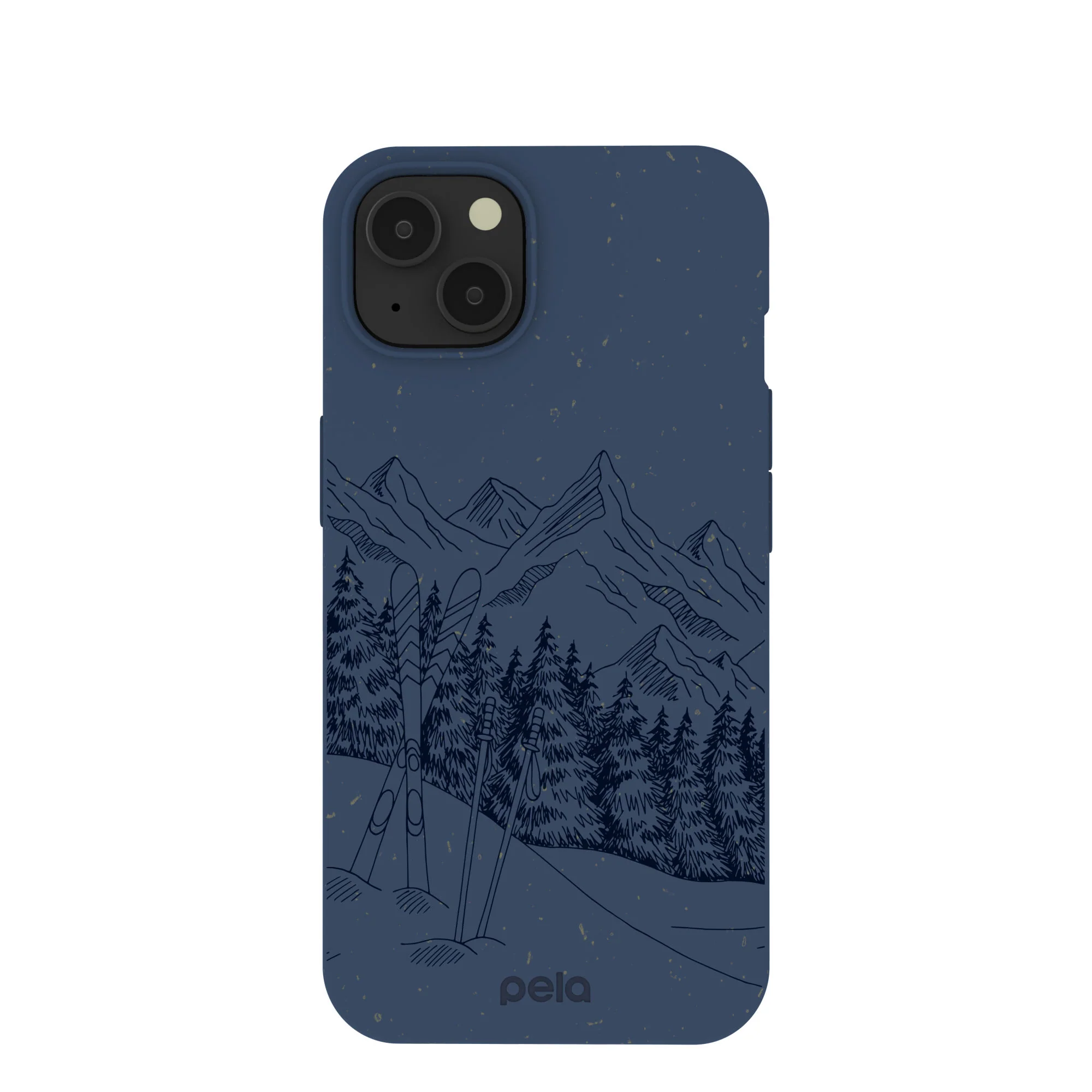 Navy Blue Backcountry Ski iPhone 13 Case
