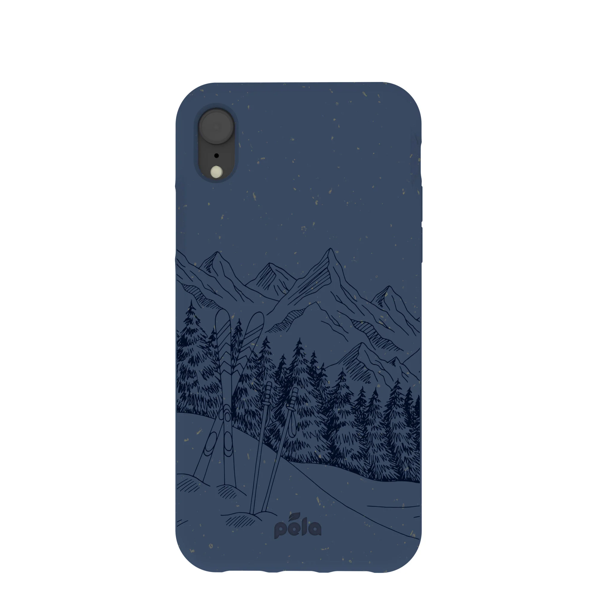 Navy Blue Backcountry Ski iPhone XR Case