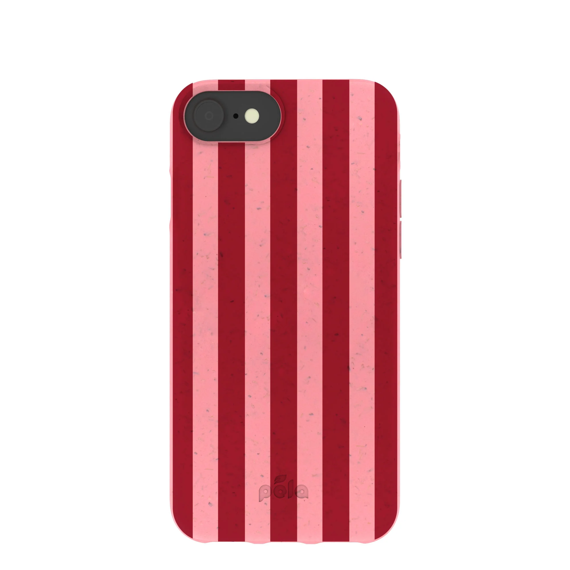 Bubblegum Pink Cherry Stripes iPhone 6/6s/7/8/SE Case