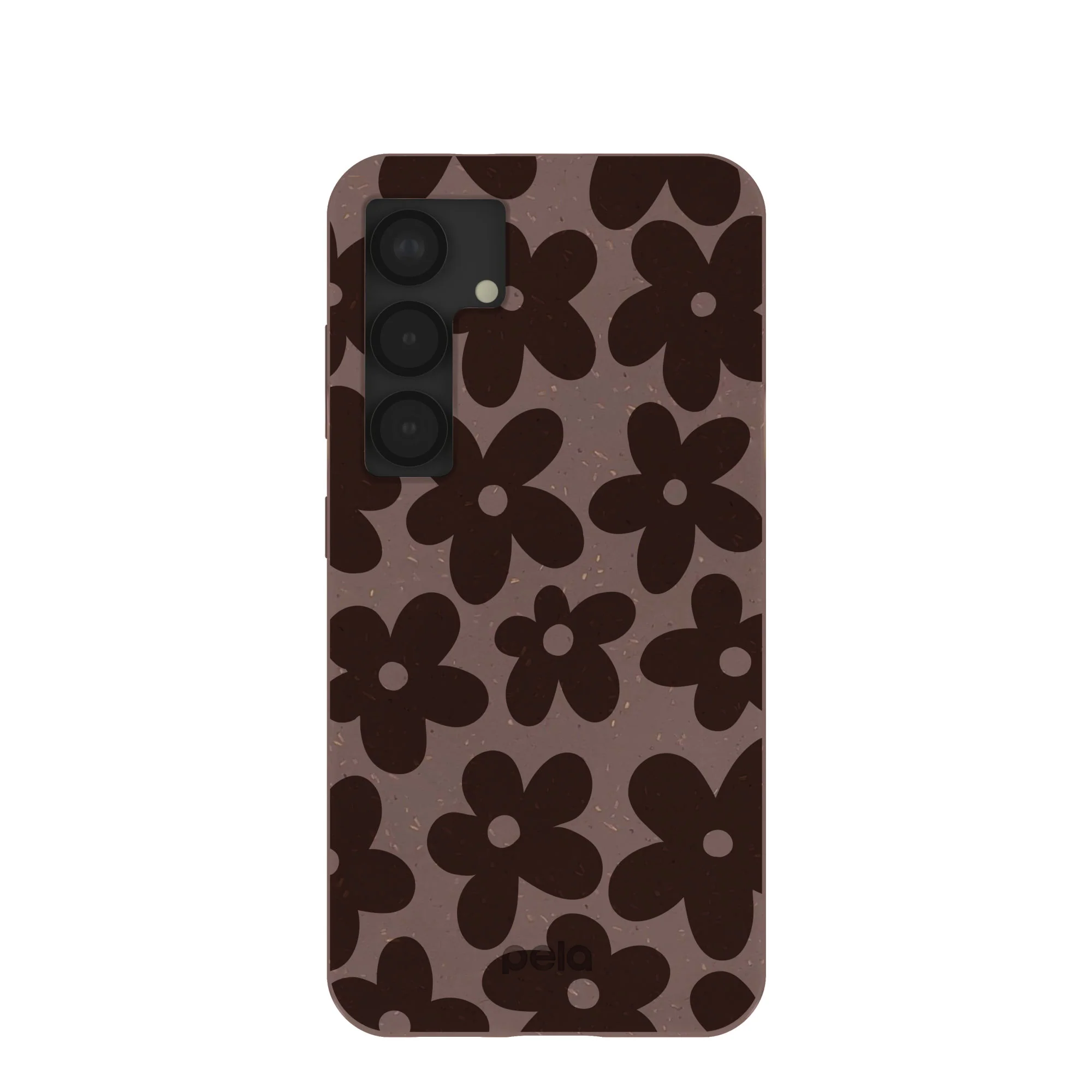 Chocolate Brown Earthy Blooms Samsung Galaxy S25 Case