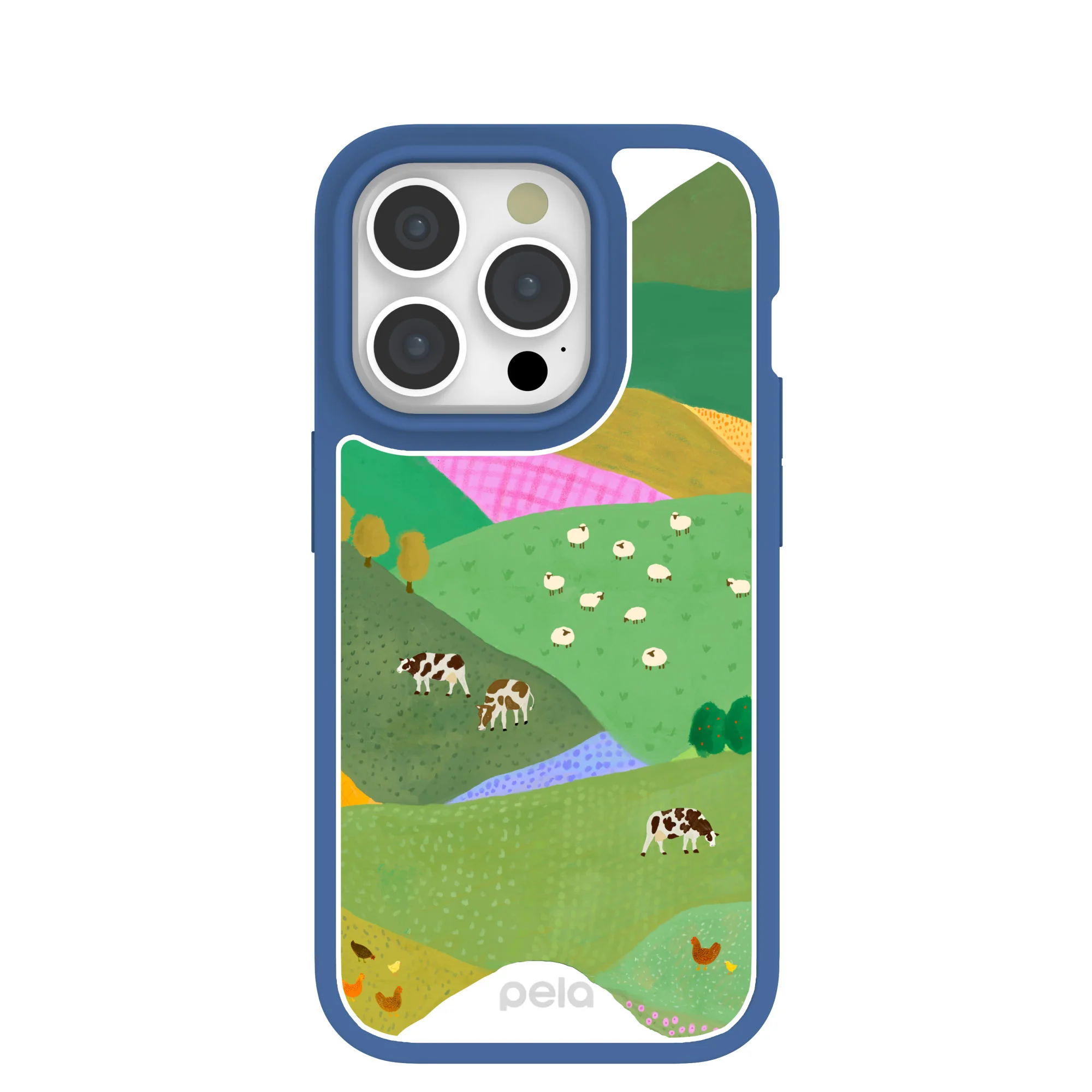 Clear Farm Tales iPhone 15 Pro Case With True Blue Ridge (MagSafe included)