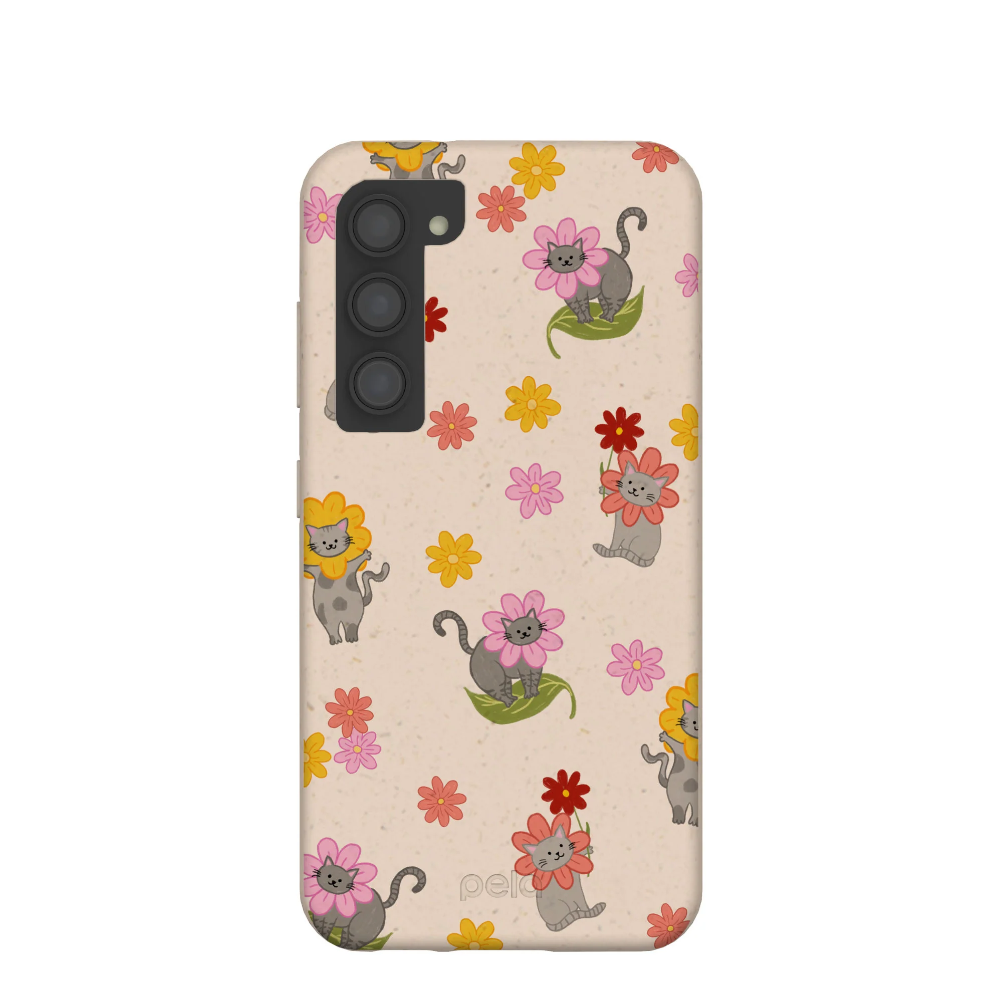 Seashell Flower Cats Samsung Galaxy S23 Case