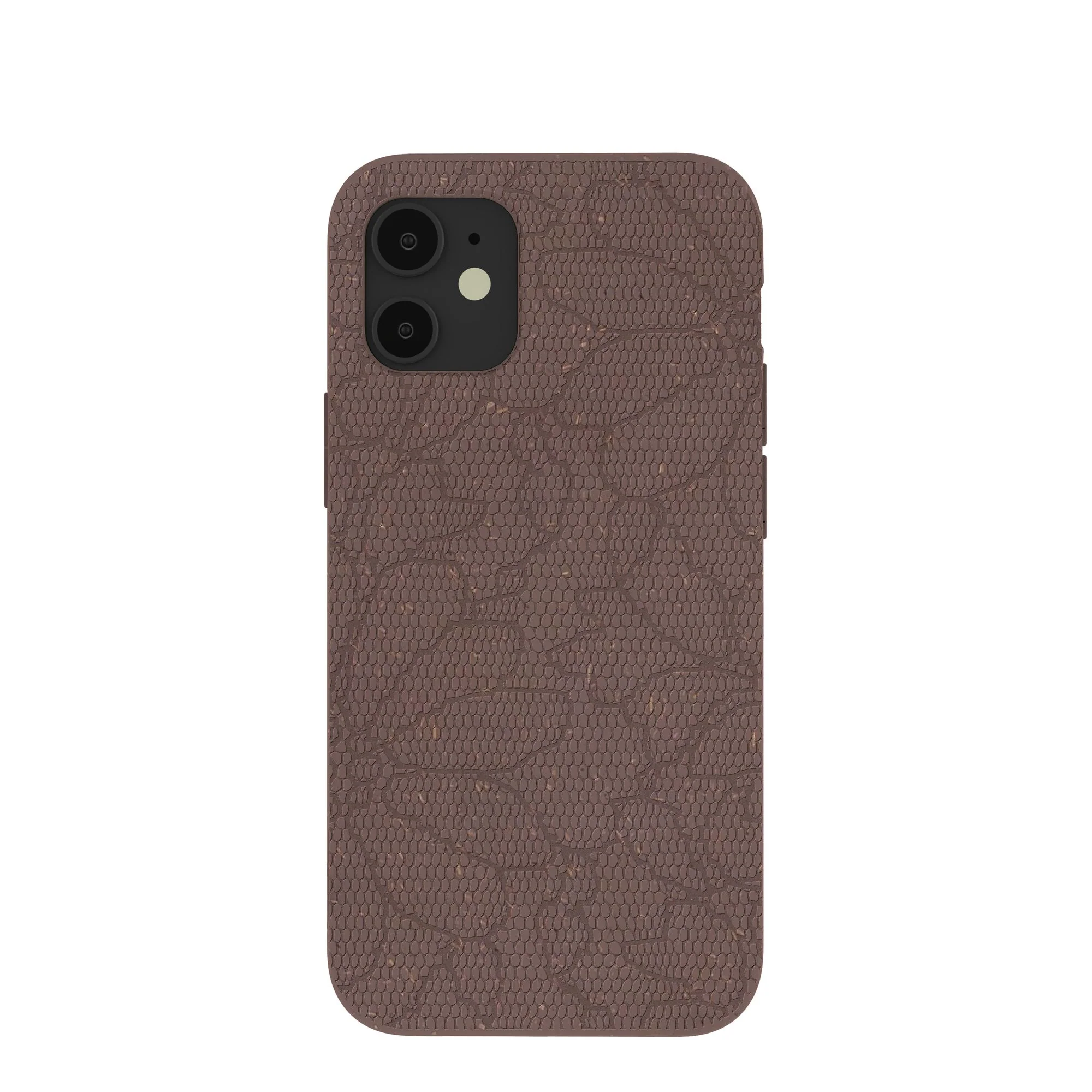 Chocolate Brown Lace Botanica iPhone 12 Mini Case