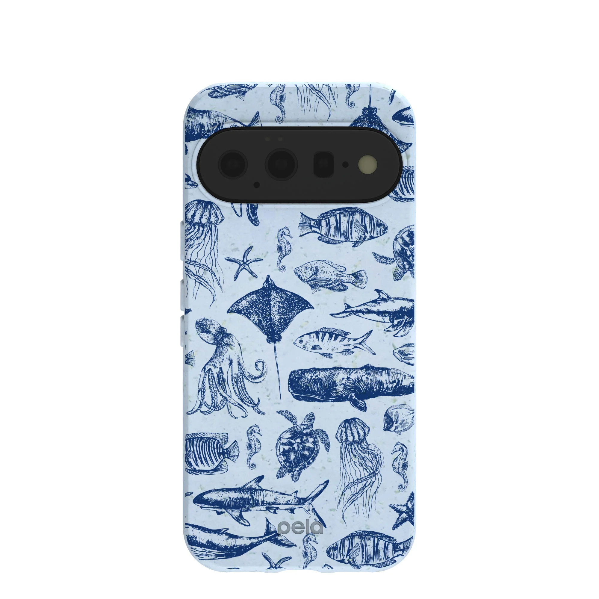 Powder Blue Marine Life Google Pixel 11 Case