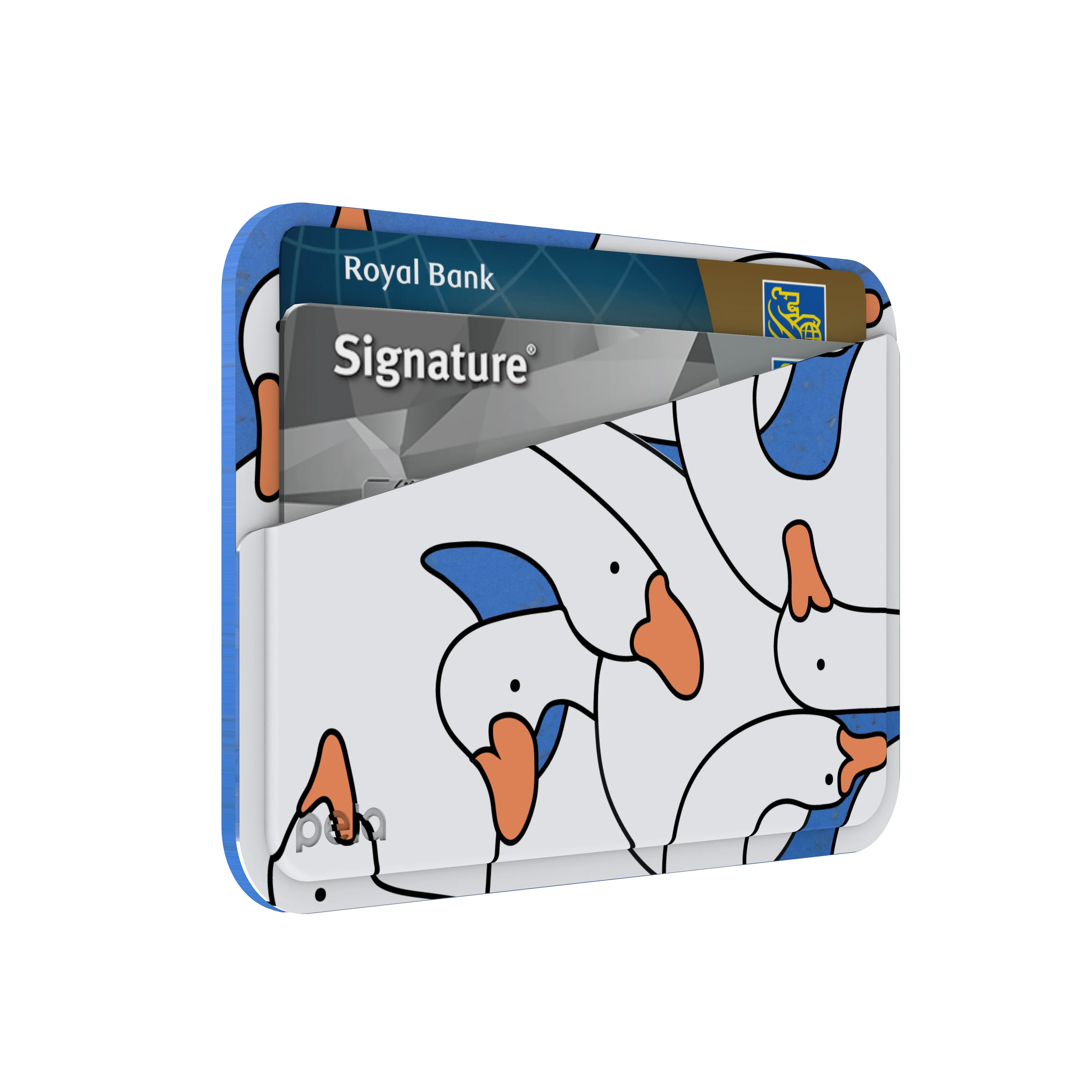 Electric Blue Silly Goose Mini Wallet