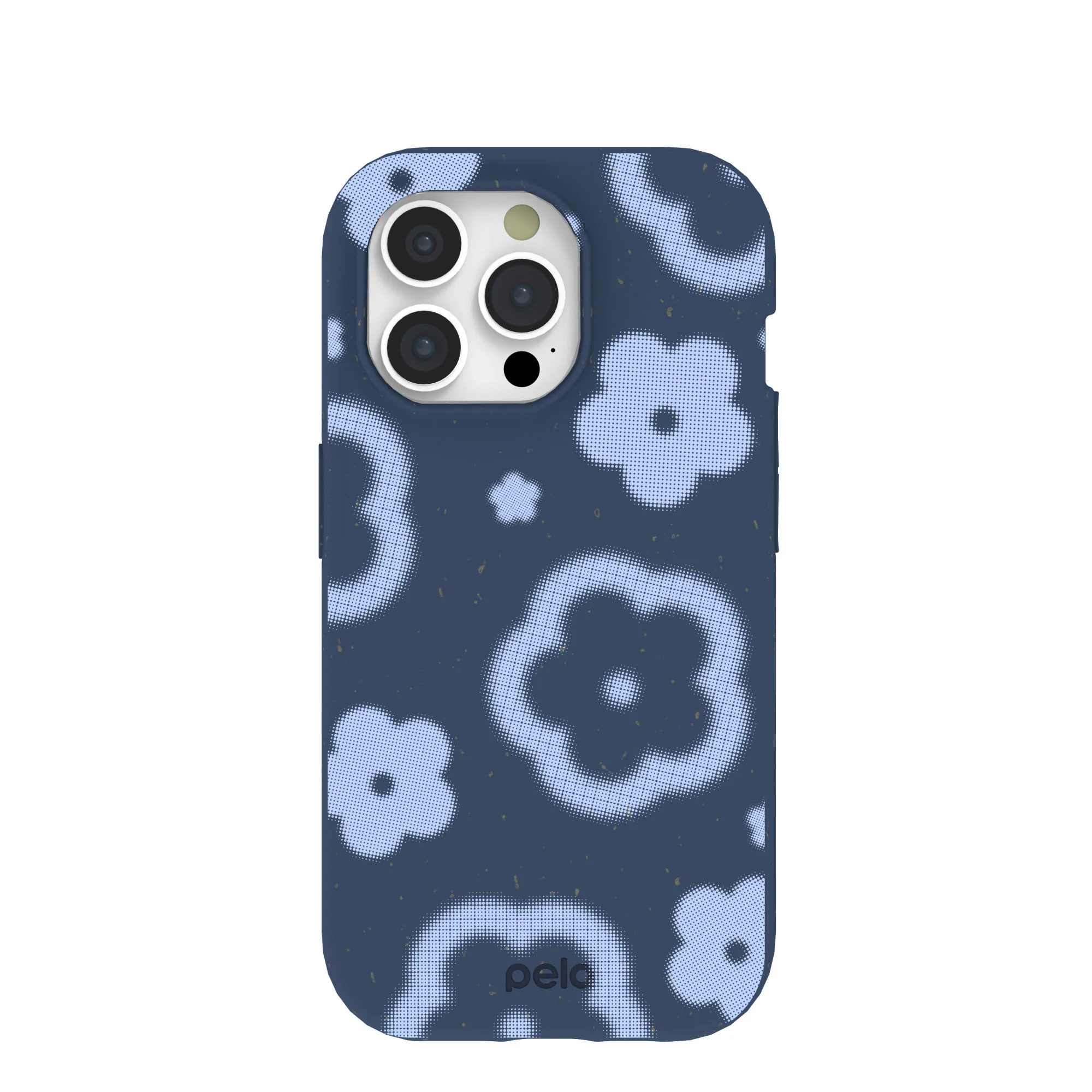 Navy Blue Poppie iPhone 15 Pro Case