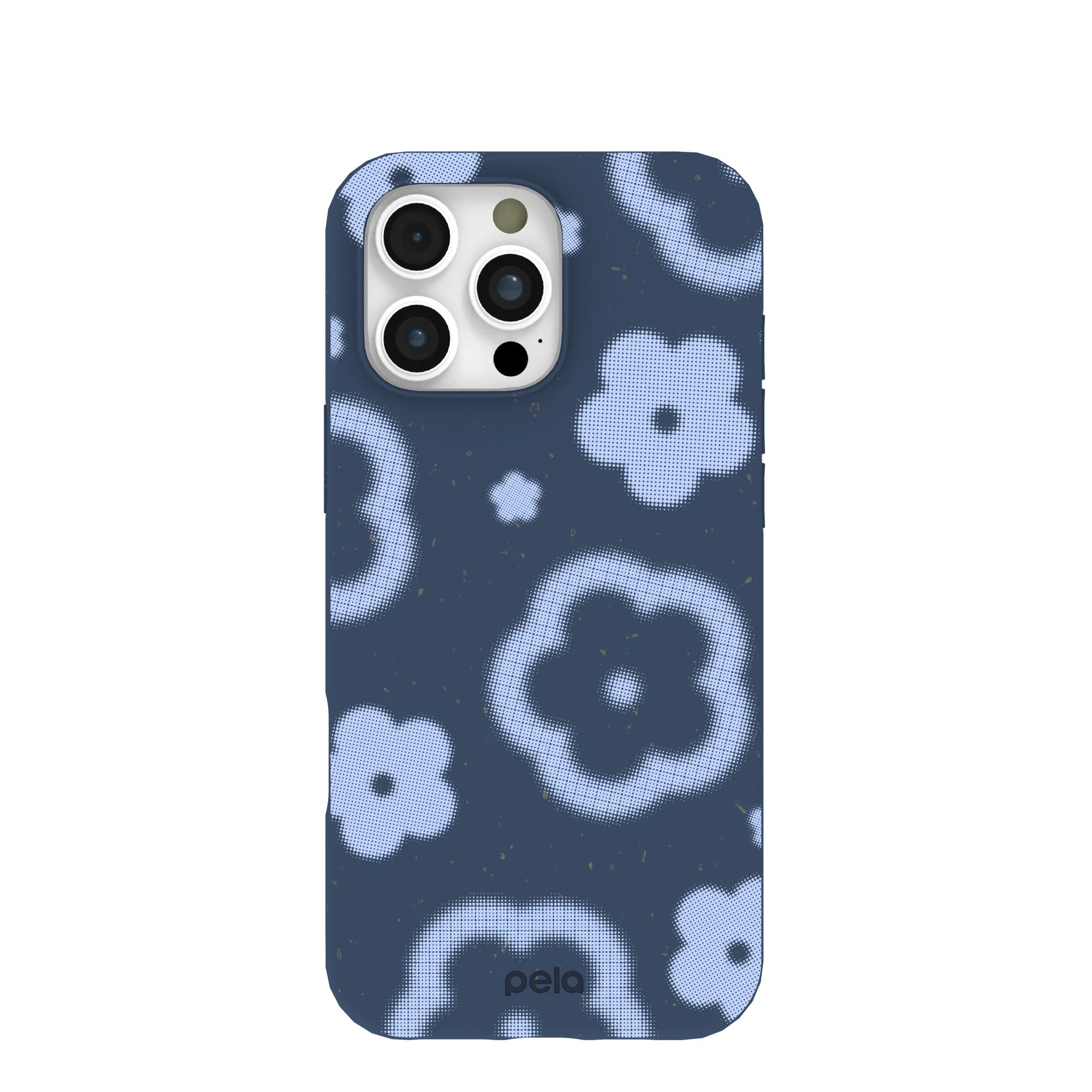 Navy Blue Poppie iPhone 16 Pro Max Case