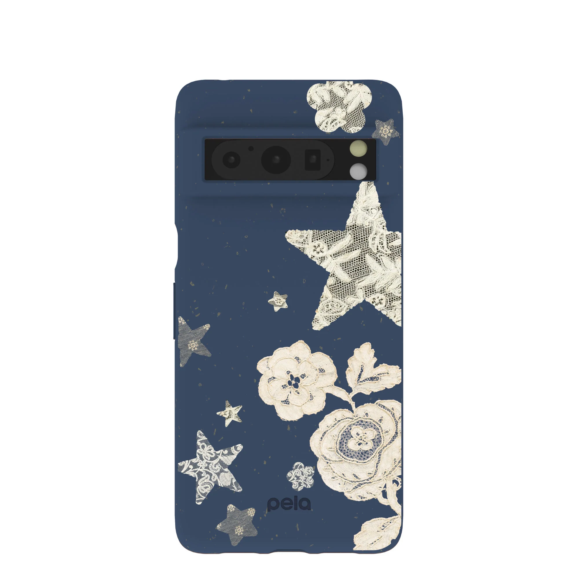 Navy Blue Romantic Lace Google Pixel 8 Pro Case