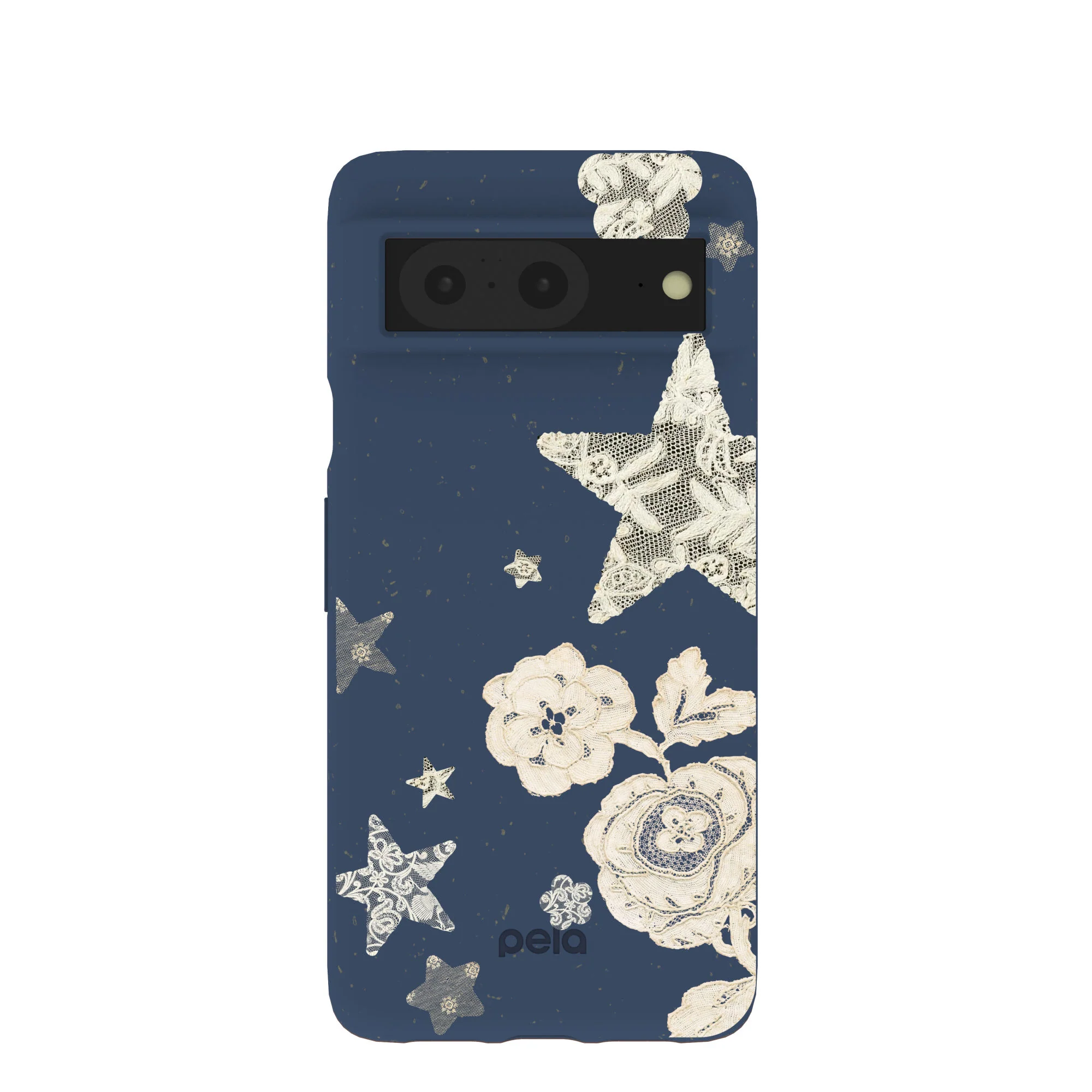 Navy Blue Romantic Lace Google Pixel 8 Case