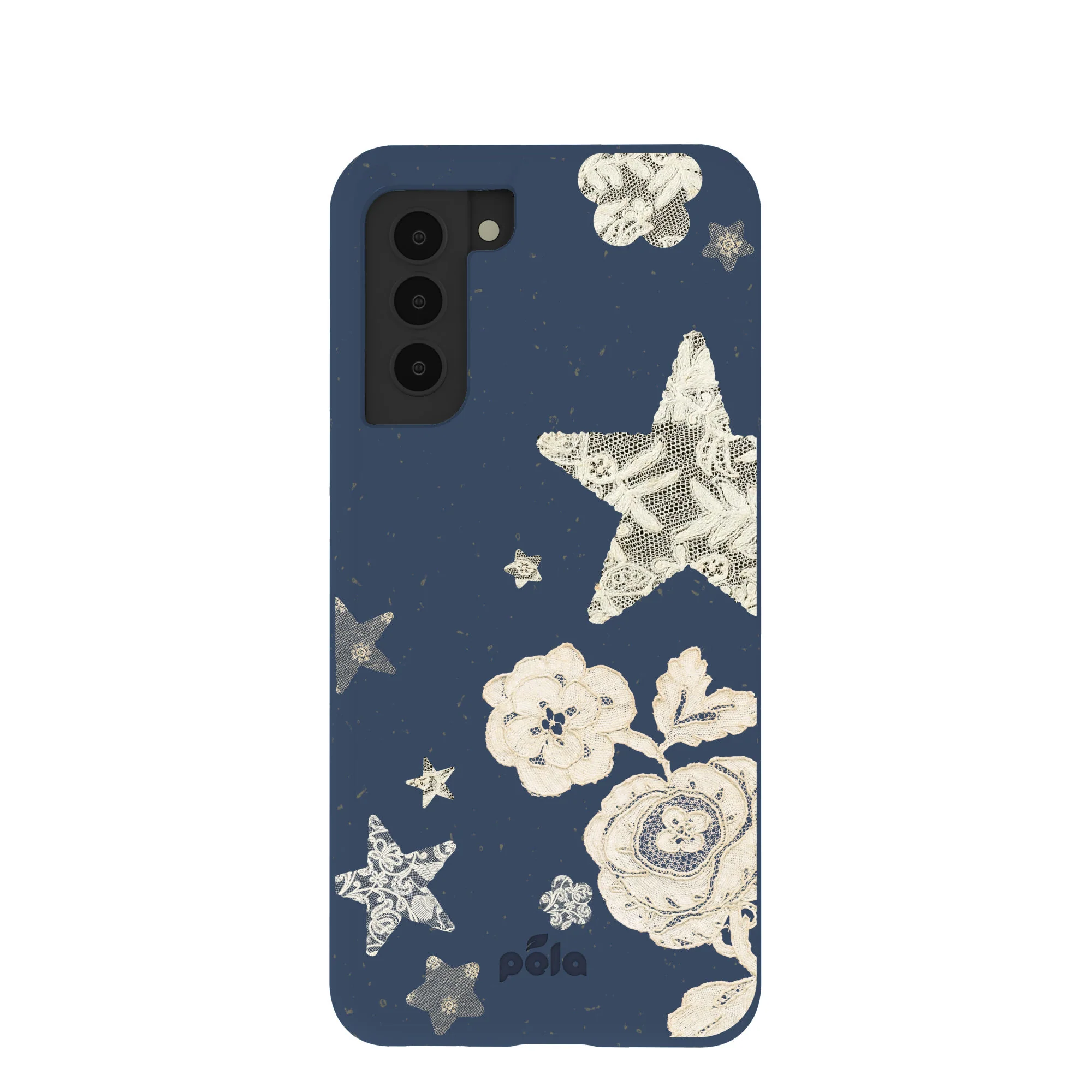 Navy Blue Romantic Lace Samsung Galaxy S21 Case