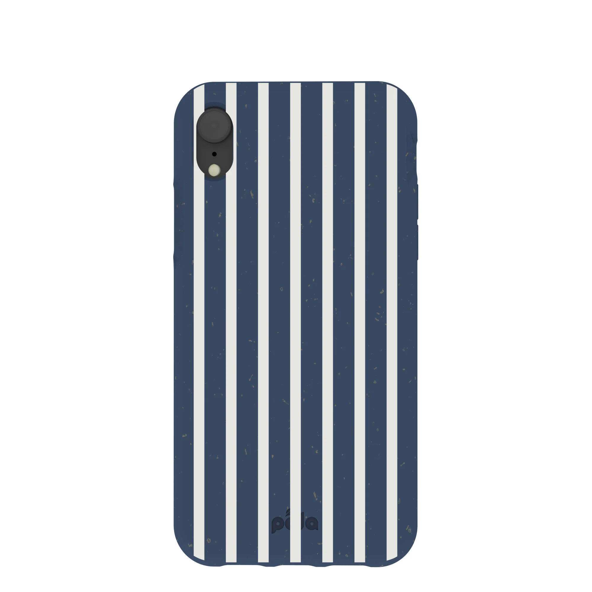 Navy Blue Sailor Stripes Vertical iPhone XR Case