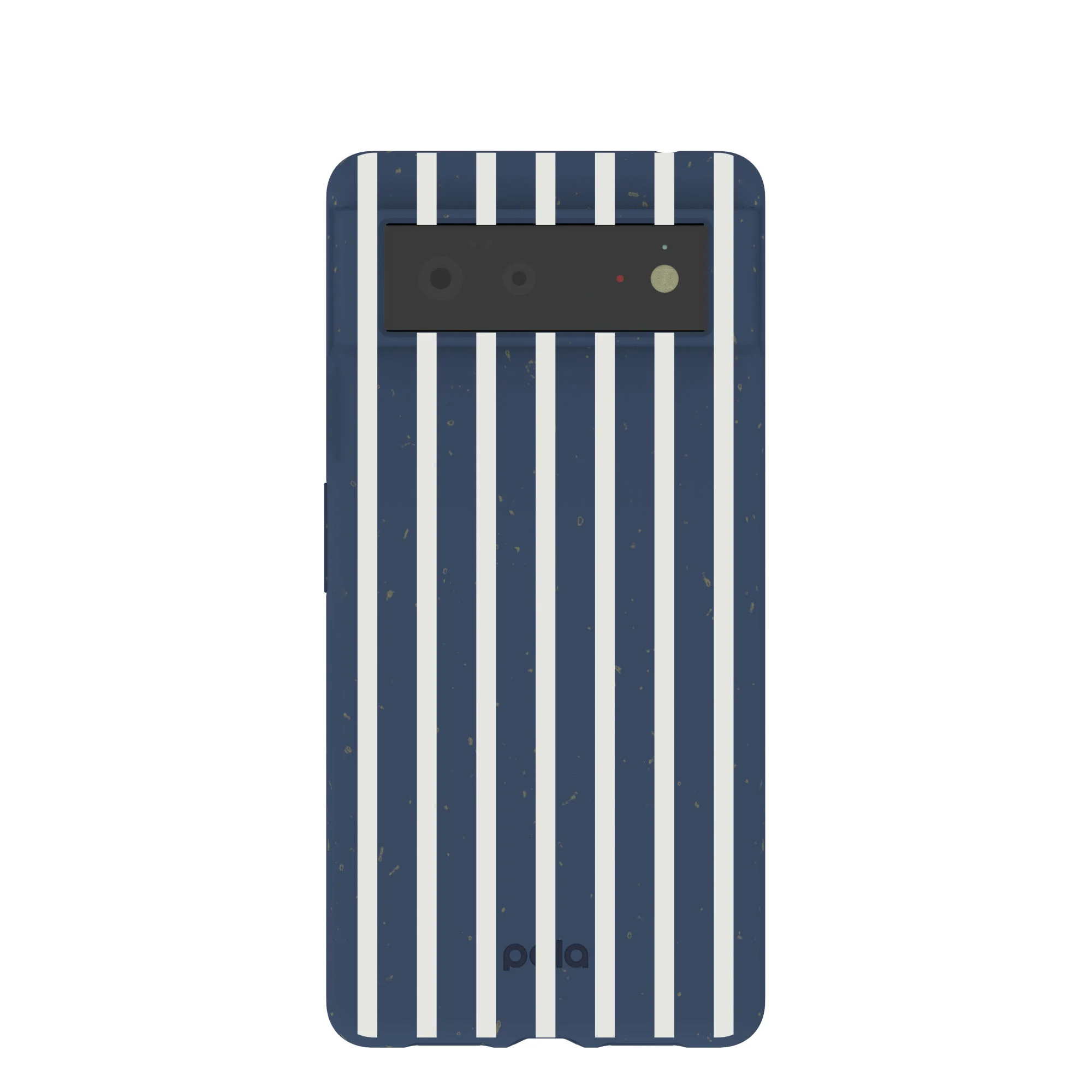 Navy Blue Sailor Stripes Vertical Google Pixel 6 Case