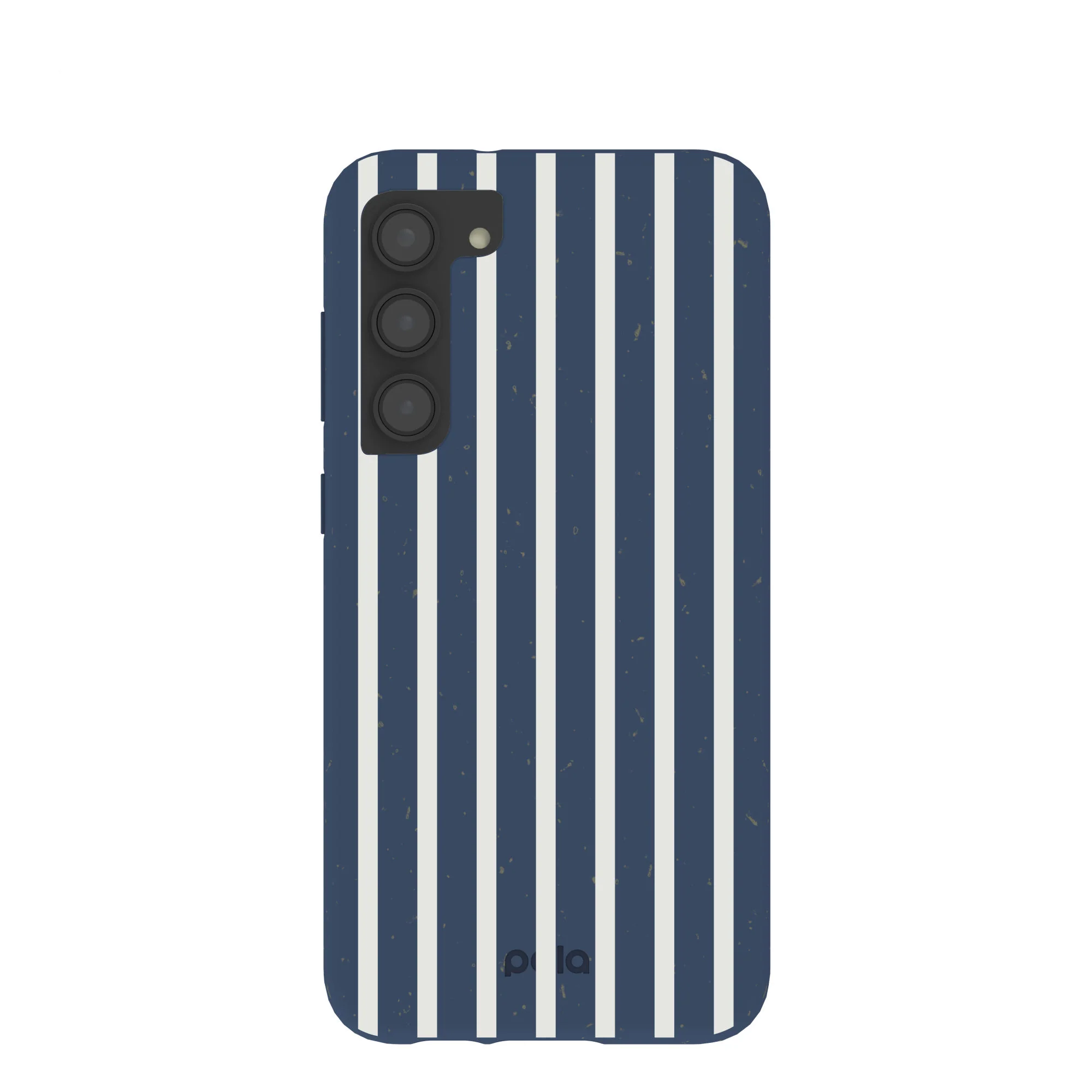 Navy Blue Sailor Stripes Vertical Samsung Galaxy S23+(Plus) Case