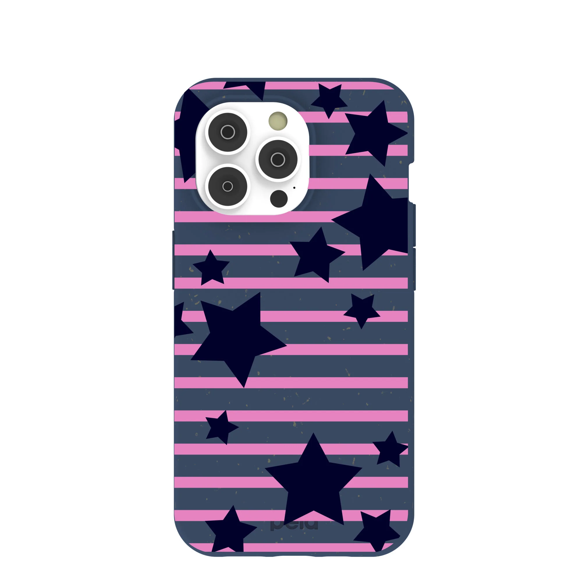 Navy Blue Star Girl iPhone 14 Pro Case