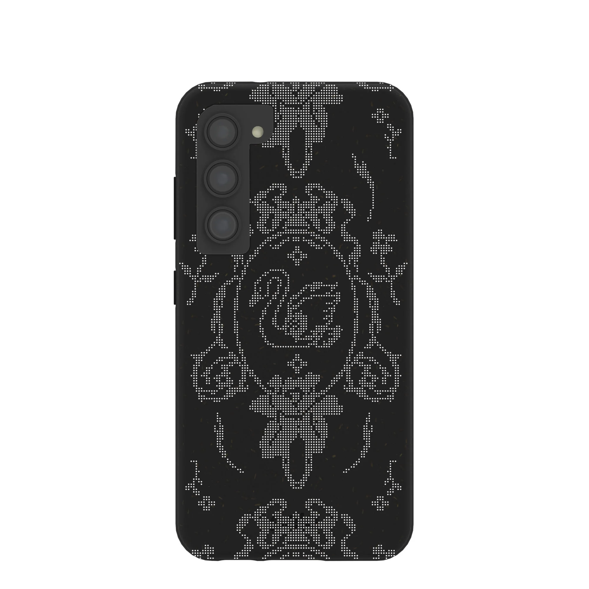 Black Studded Swan Samsung Galaxy S23 Case