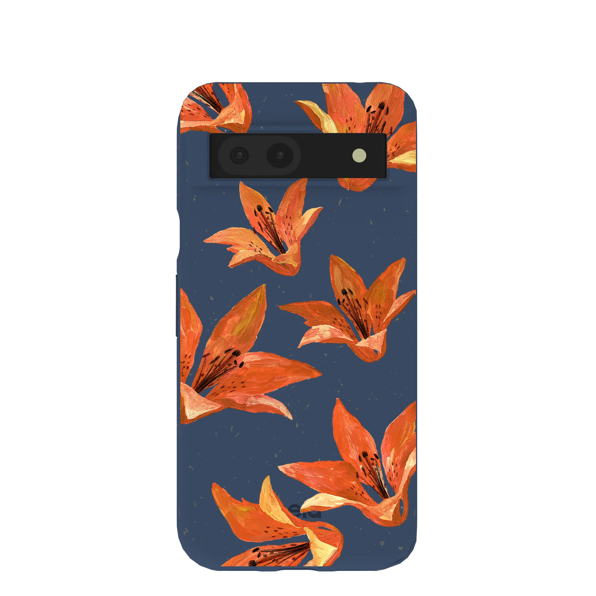Navy Blue Tiger Lily Google Pixel 8a Case