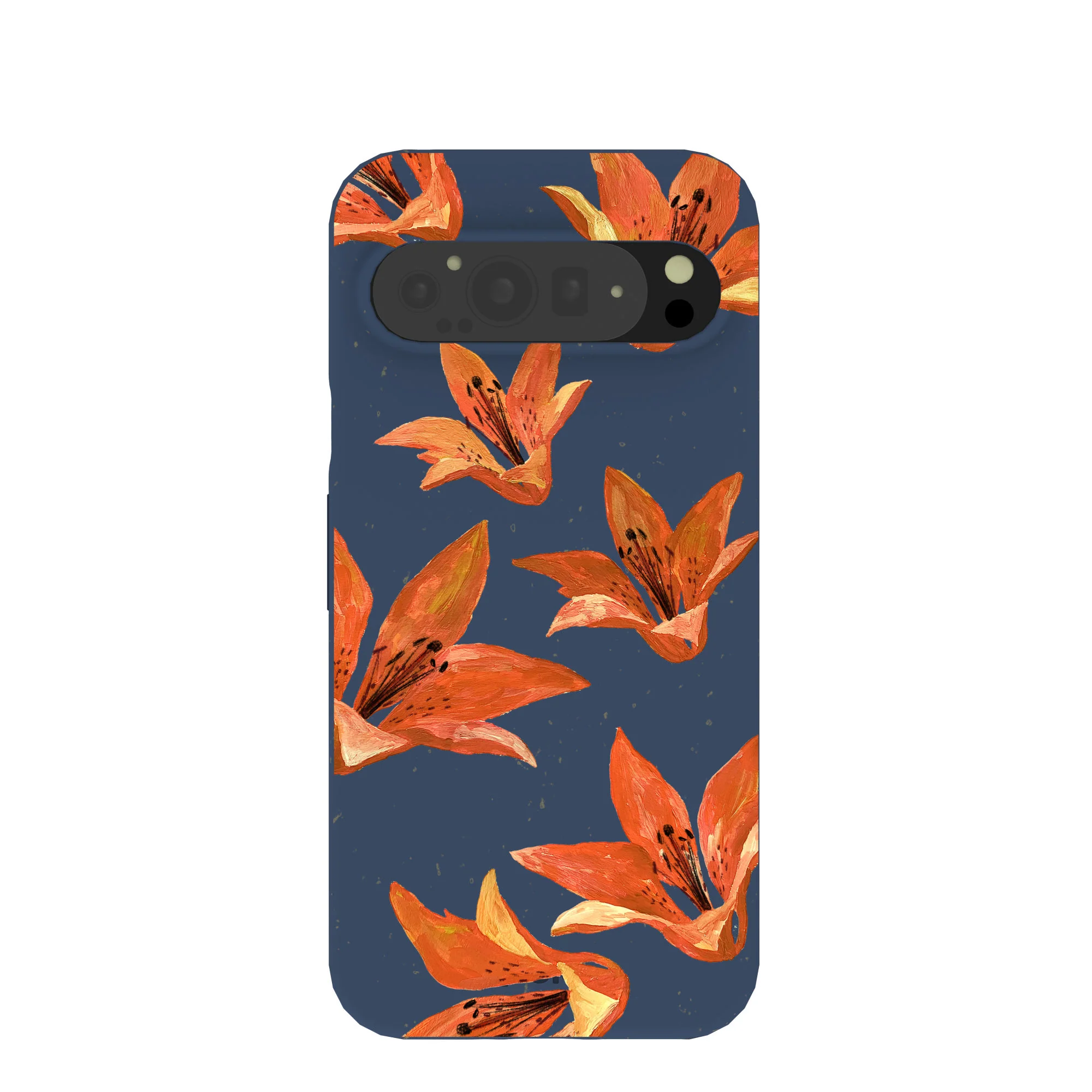 Navy Blue Tiger Lily Google Pixel 9 Pro XL Case