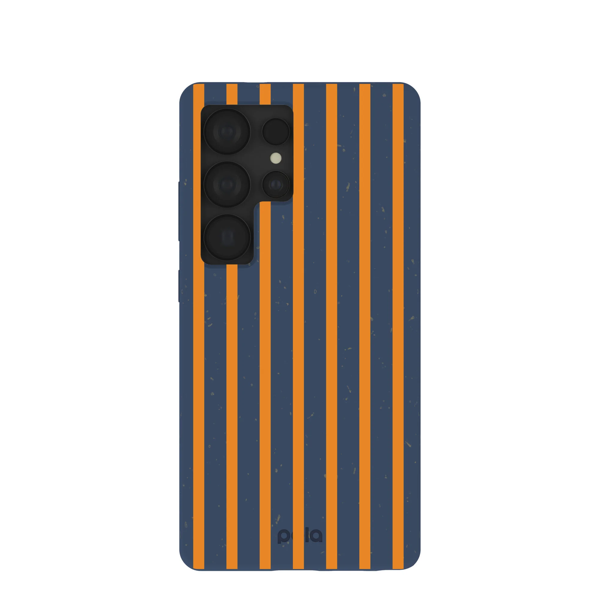 Navy Blue Tiger Tail Stripes Samsung Galaxy S25 Ultra Case