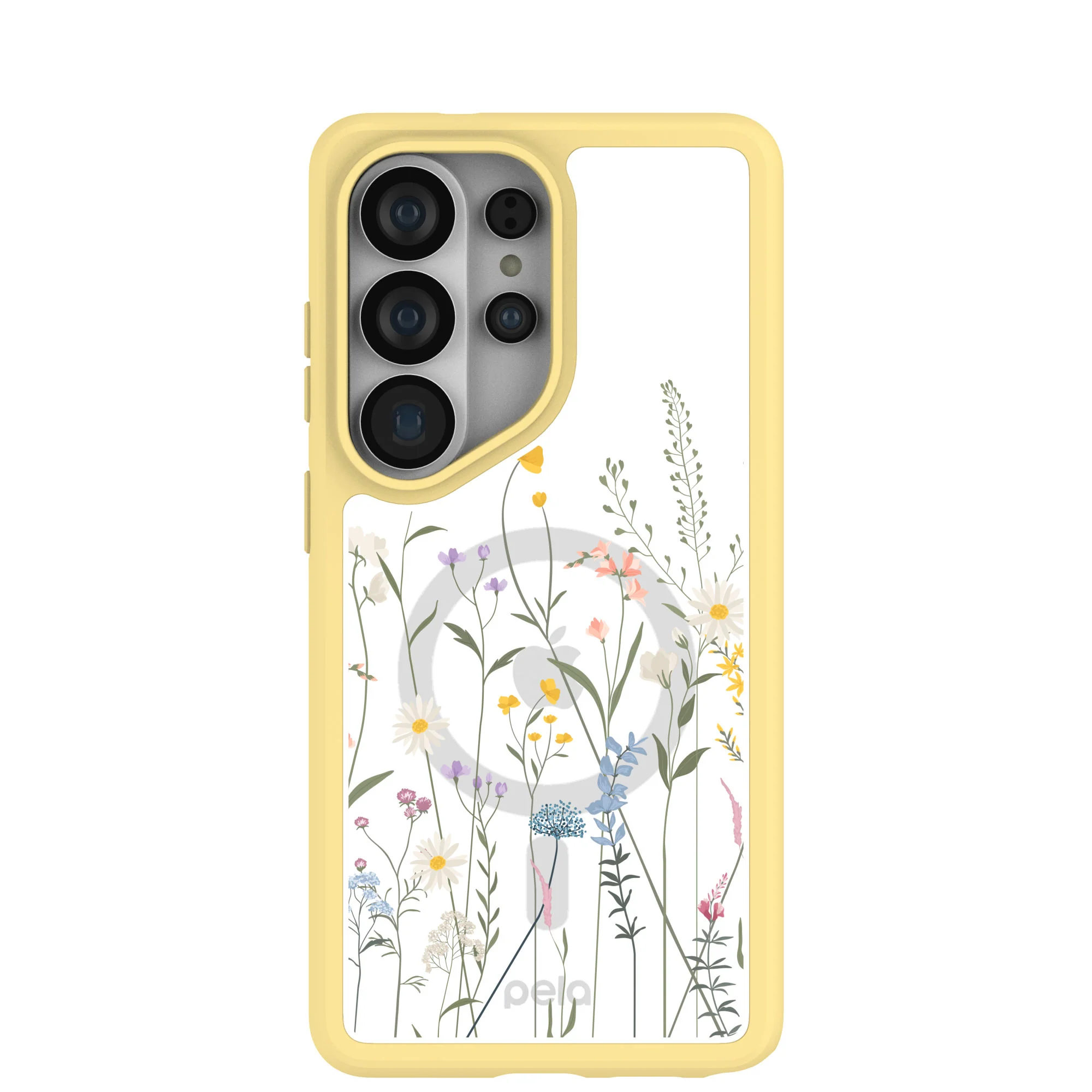 Clear Wanderflora Samsung Galaxy S26 Ultra Case With Sunbeam Ridge (Magnetic Charging included)